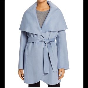 Tahari Marla Belted Coat - pale blue